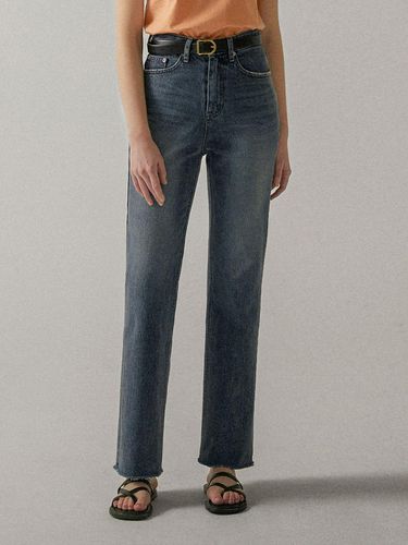 High Waist Straight Denim Pants () - chat de lama - Modalova