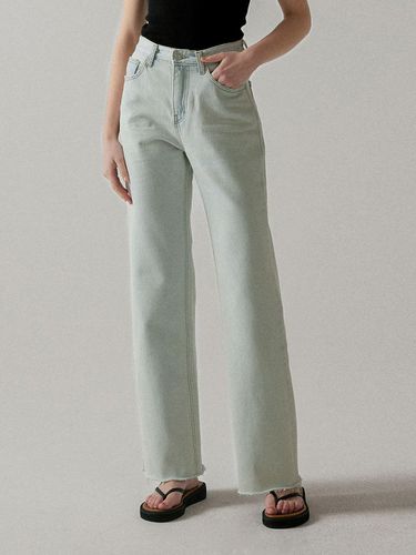 Relaxed Silket Denim Pants () - chat de lama - Modalova