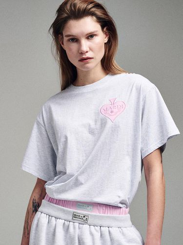 T-Shirt Satin Spade (Heather Pink) - MARDI MERCREDI - Modalova