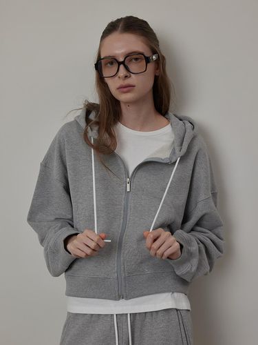 Daily Jersey Hood Zip-up - Q’SRB - Modalova