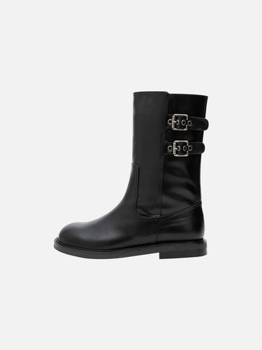 Two Buckle Mid Boots_Black - cahaya - Modalova