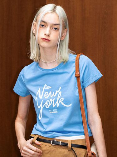 New York Cropped T-shirt_Blue - GENERAL IDEA - Modalova