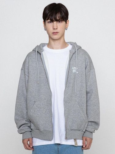 Small Cloud Bear Smile Zip Up_Grey - GRAVER - Modalova