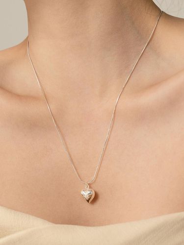 Mild Heart Chain Necklace - TATIANA - Modalova