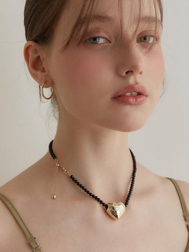 Great Heart Onyx Necklace - TATIANA - Modalova