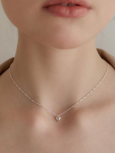 Silver 925) Mini Heart Necklace - TATIANA - Modalova