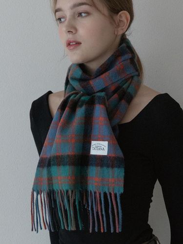 Polaroid Check Soft Wool Scarf - TATIANA - Modalova