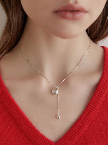 Heart Drop Necklace - TATIANA - Modalova