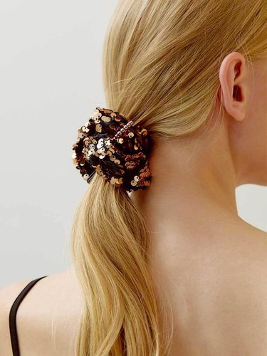 Pearl Spangle Scrunchie - Jean Paul Clarisse - Modalova