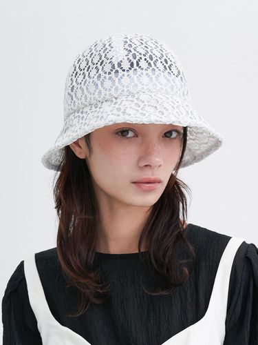 Chiffon Lace Hat - Brown Hat - Modalova