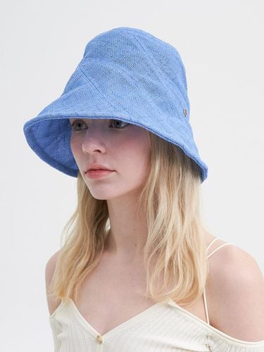 Delicate Pannel Hat - Blue - Brown Hat - Modalova