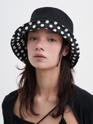 Polka-Dot Bucket Hat - Brown Hat - Modalova