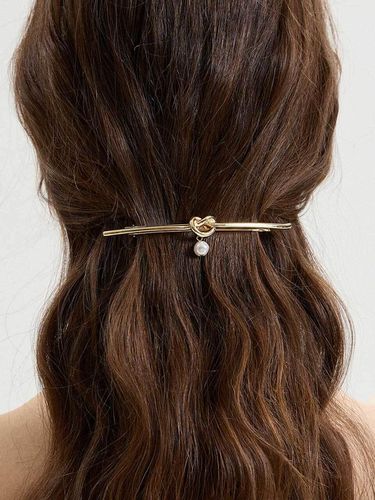 Metal Pearl Hair Pin - Jean Paul Clarisse - Modalova