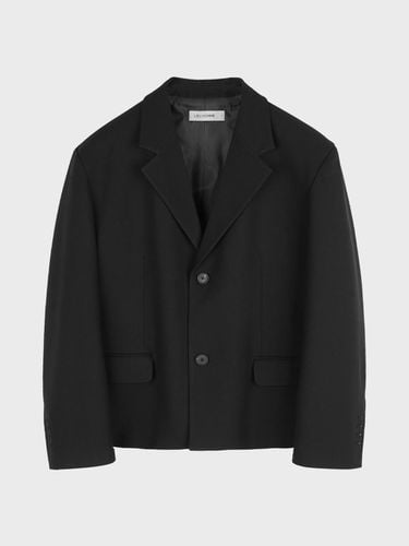 Two Button Wool Blend Jacket_Black - LIEU HOMME - Modalova