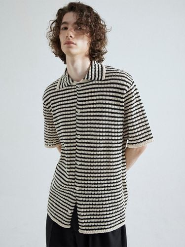 Boucle Stripe Shirt Knit Top - whatever we want - Modalova