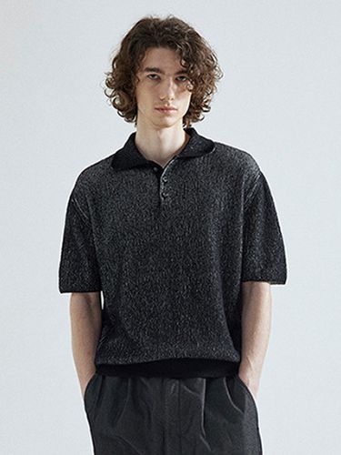 Two Tone Polo Knit Top_Black - whatever we want - Modalova