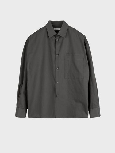 Peach Washing Over Shirt_Charcoal - LIEU HOMME - Modalova