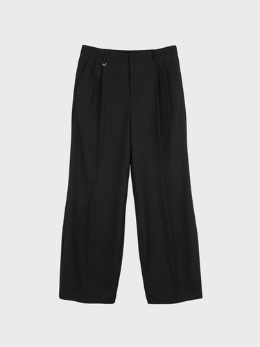 Semi Wide Boots Cut Slacks_Black - LIEU HOMME - Modalova