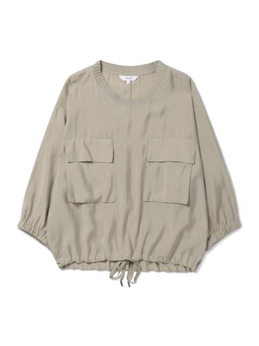 Flap Pocket Drawstring Top - EPIGRAM - Modalova