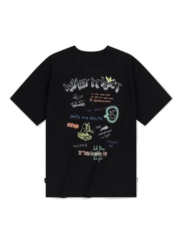 WT Kitschy Graphic T-shirt_Black - Wacky Willy - Modalova