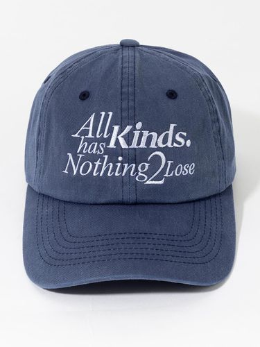 Nothing 2 Lose Pigment Washed Ball Cap_Ink Blue - KINDS - Modalova