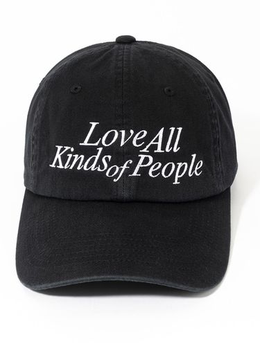 Love All Washed Ball Cap_Black - KINDS - Modalova