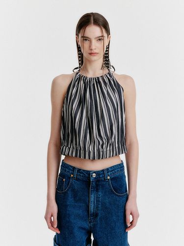 YULIA Striped Halterneck Top - EENK - Modalova