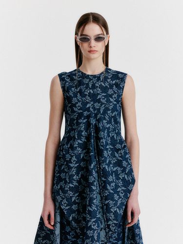 YIMI Jacquard Denim Sleeveless Top - EENK - Modalova