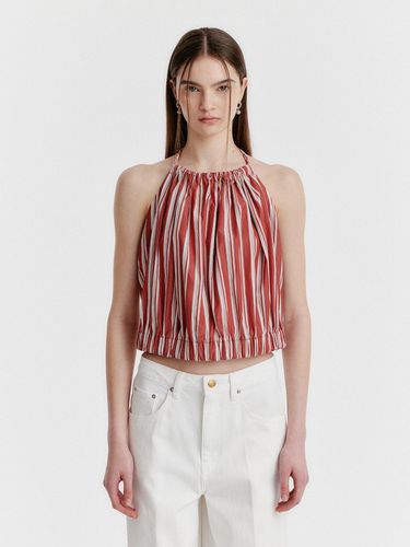 YULIA Striped Halterneck Top - EENK - Modalova