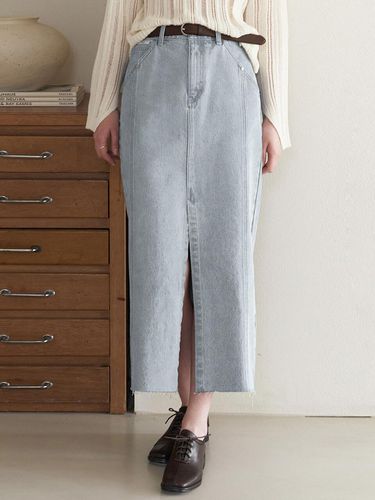 Line Point Denim Long Skirt () - ARTID - Modalova