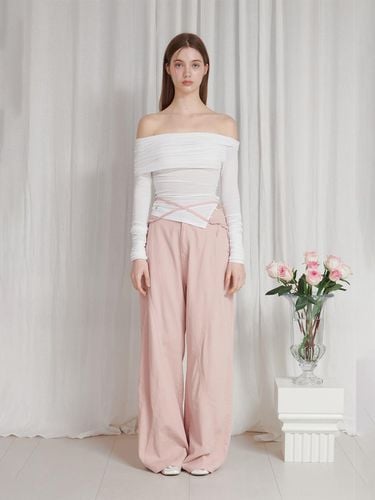 Liv Wide Pants (Pink) - PAIN OR PLEASURE - Modalova