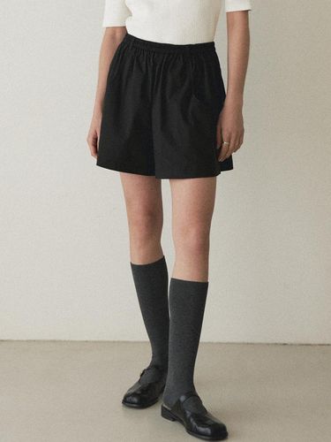 Half Pocket Short Pants - Black - AUBARD - Modalova