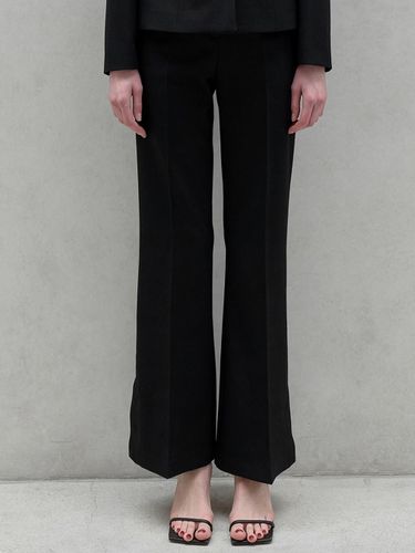 Open Snap Bootcut Slacks_Black - ouie - Modalova