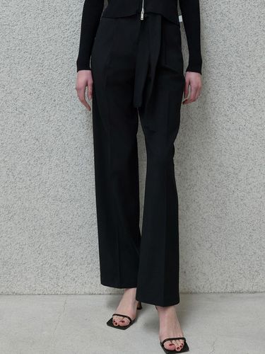 Four Season Long Wide Slacks_Black - ouie - Modalova