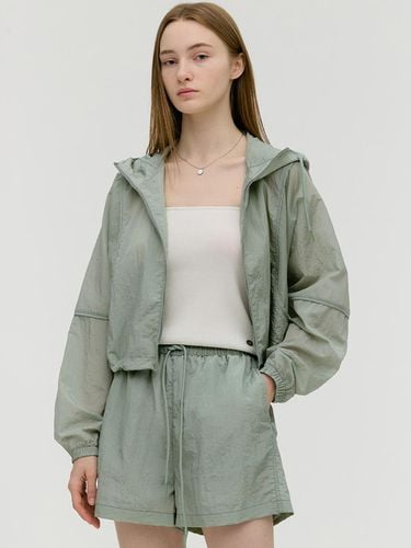 Sheer Nylon Hooded Jacket - MONGDOL - Modalova