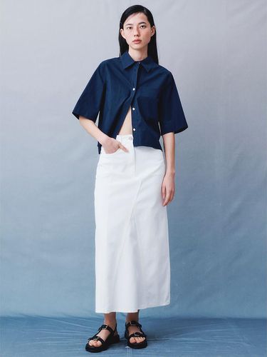 Flared Denim Long Skirt (KE4327M521) - kuho plus - Modalova