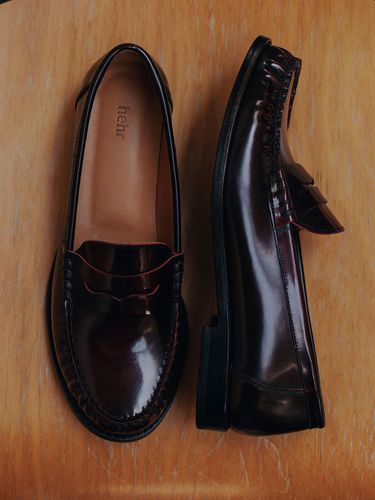 Leather Penny Loafer - hehr - Modalova