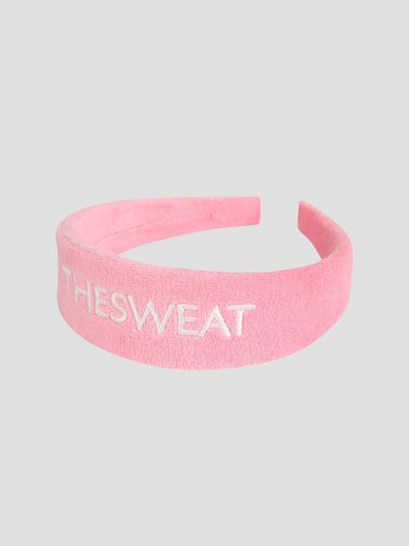 Velour Hairband_Pink - The Sweat. - Modalova