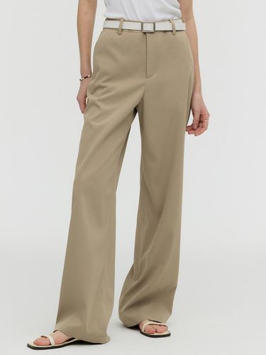 Essential Straight Pants_Beige - MONGDOL - Modalova