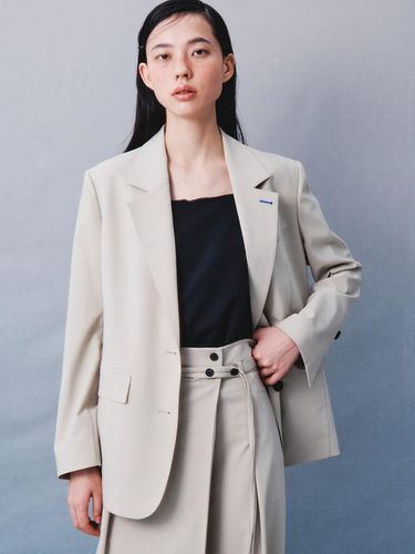 Back Detail Semi Overfit Jacket Beige (KE4311M01A) - kuho plus - Modalova