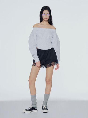 Off-Shoulder Sweatshirt - INSTANTFUNK - Modalova