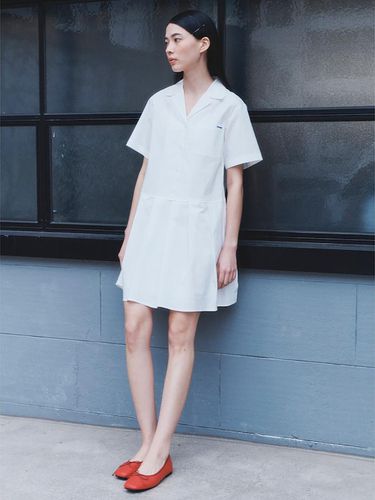 Open Collar Shirts Mini Dress (KE4371M071) - kuho plus - Modalova