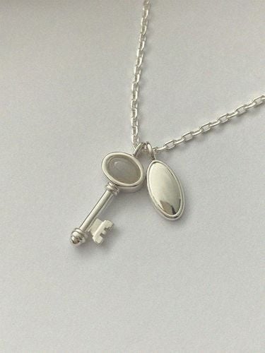 Vintage Key Necklace - Moonstone - reve - Modalova