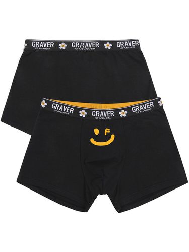 Yellow Drawing Smile Mens Trunk - GRAVER - Modalova