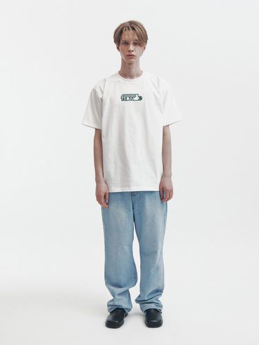 Linked Embroidery Logo T-shirt_White - FAMILLE - Modalova