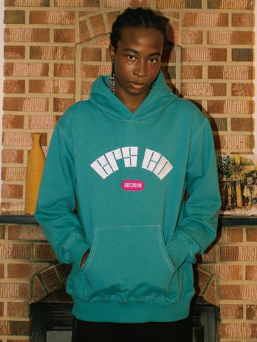 Arch Hoodie_Blue Green - ersco - Modalova