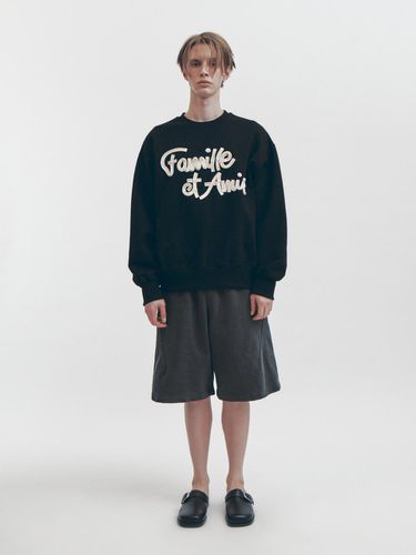 Pigment Dyeing Sweat Shorts_Dark Gray - FAMILLE - Modalova