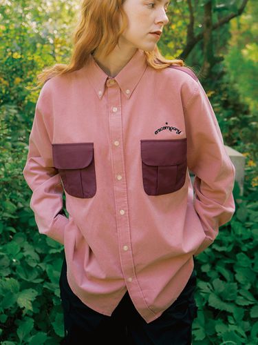 Two Pocket Corduroy Shirt_Pink - ersco - Modalova