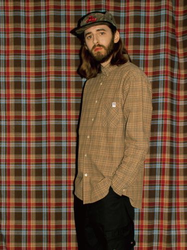 Symbol Label Check Shirt_Blue Green - ersco - Modalova