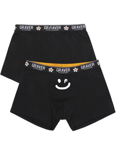 White Drawing Smile Mens Trunk - GRAVER - Modalova